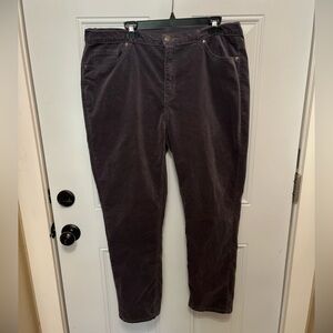 DG2 Grey Velvet/Velour pants 18W